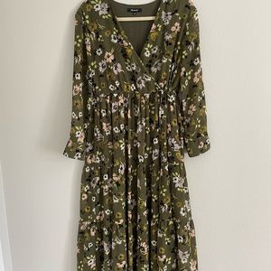 Madewell Floral Midi Dress